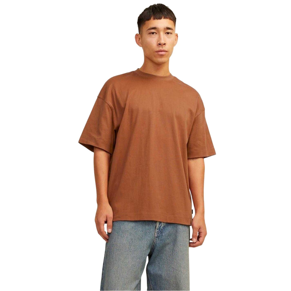 Mocha Bisque - Front - Jack And Jones Mens Urban Regular T-Shirt