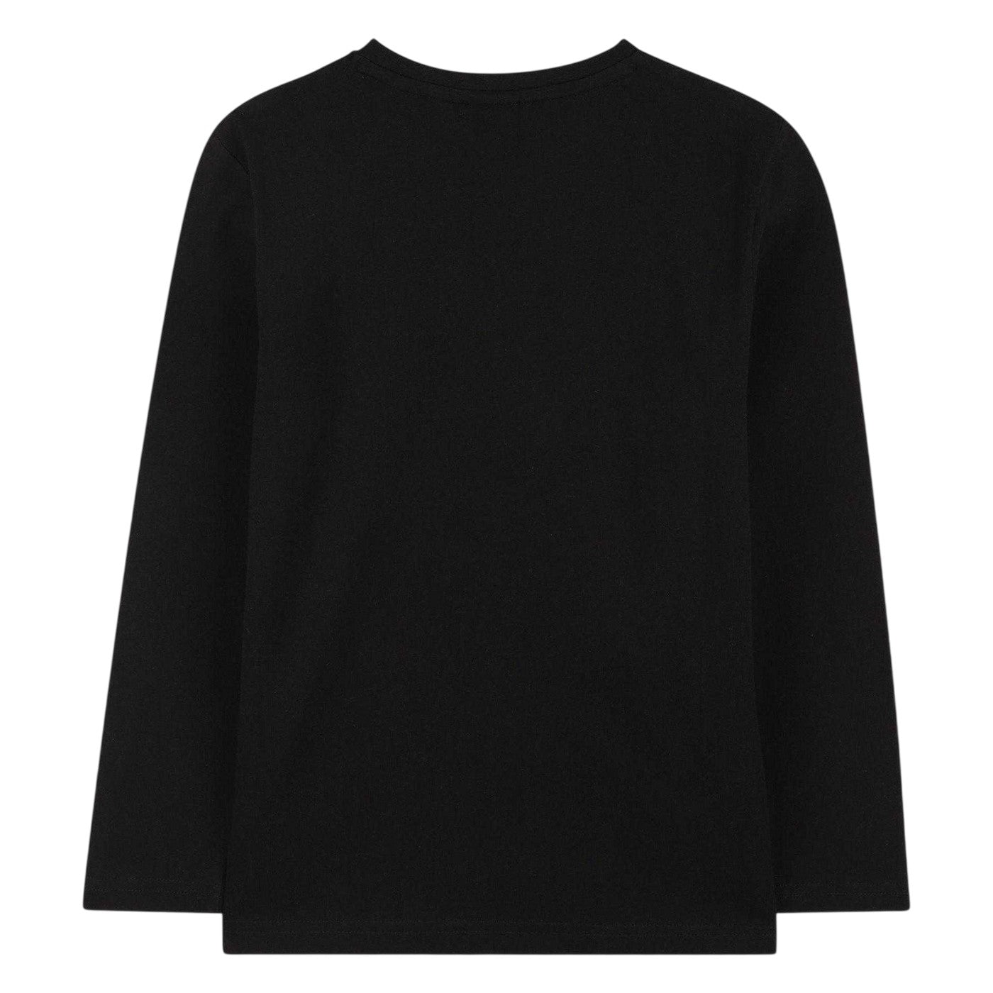 Black - Back - Boss Childrens-Kids Graphic Regular Long-Sleeved T-Shirt