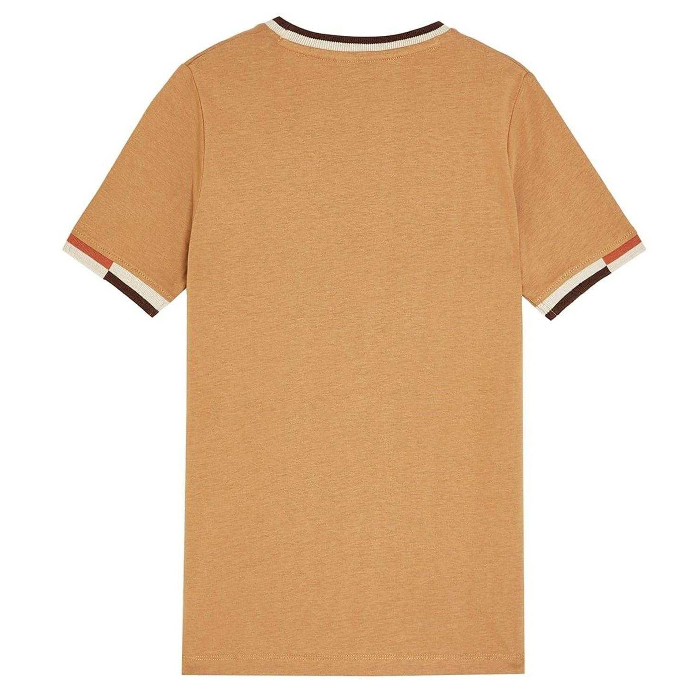 Tigers Eye - Back - Lyle & Scott Childrens-Kids Textured Regular T-Shirt