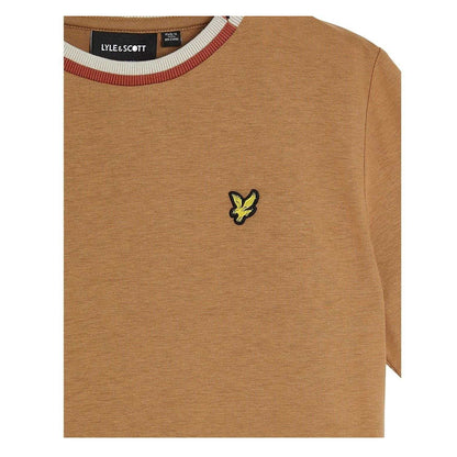 Tigers Eye - Side - Lyle & Scott Childrens-Kids Textured Regular T-Shirt