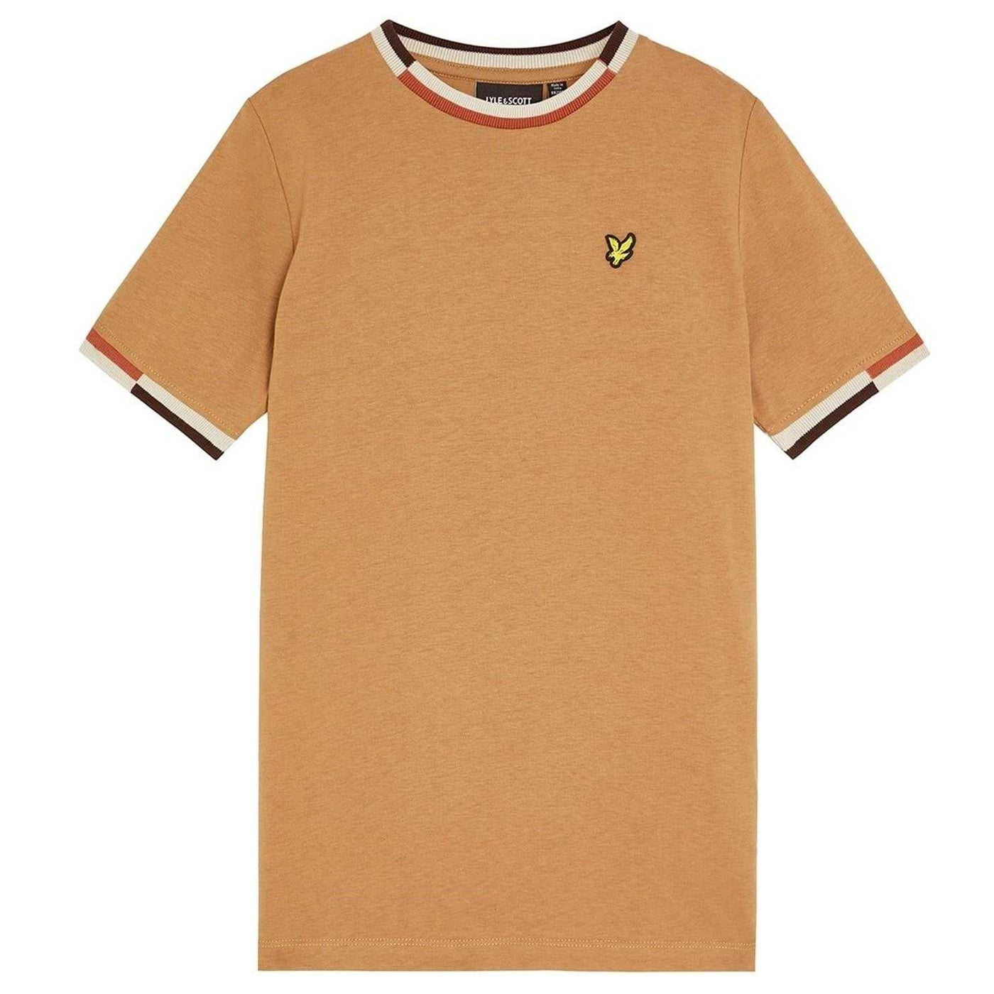 Tigers Eye - Front - Lyle & Scott Childrens-Kids Textured Regular T-Shirt
