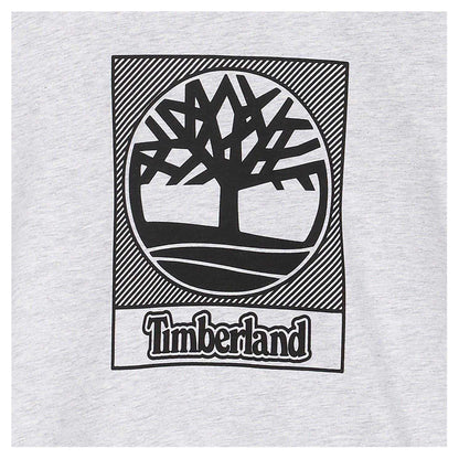 Grey - Side - Timberland Boys Logo Regular T-Shirt
