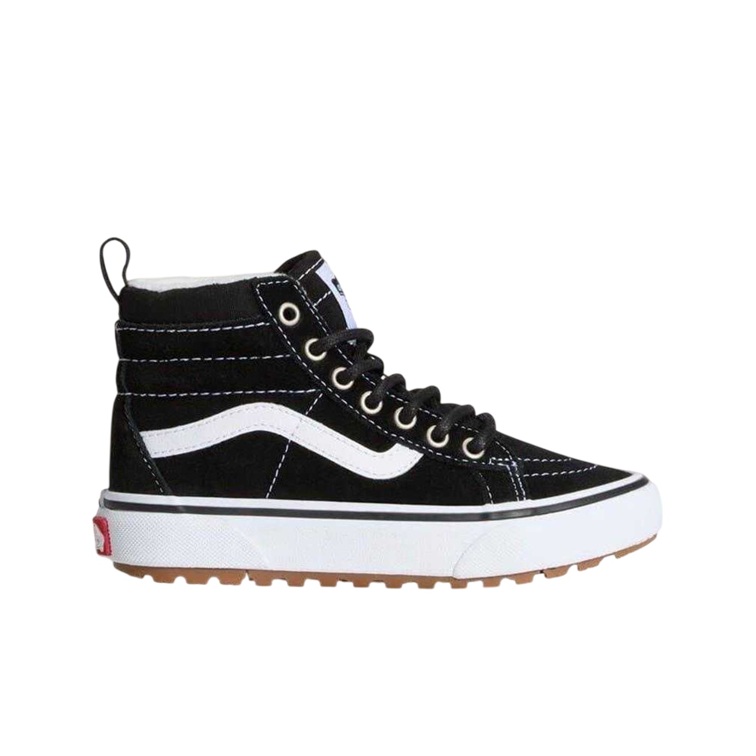 Black - Lifestyle - Vans Childrens-Kids SK8-Hi Suede Skate Shoes
