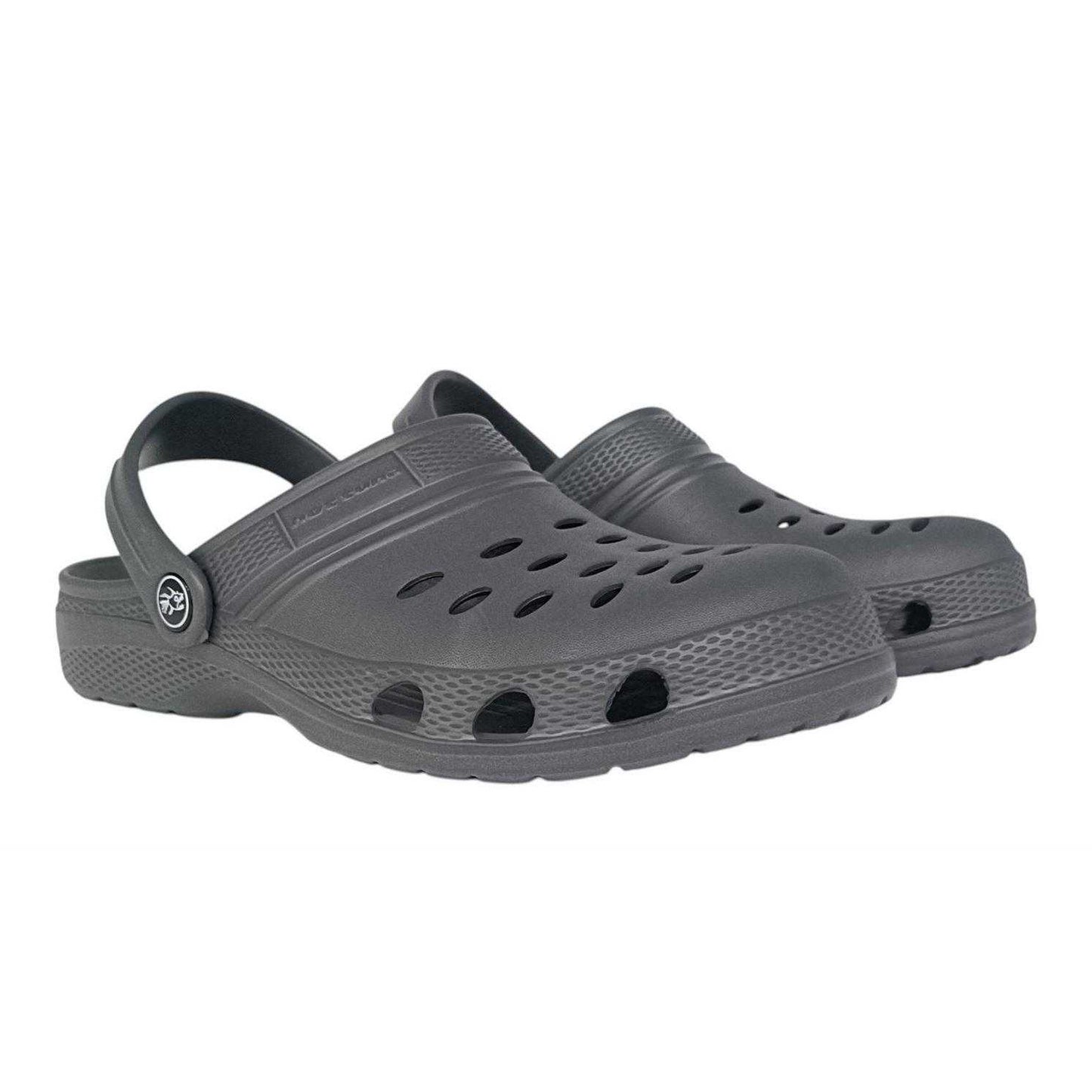 Charcoal - Front - Hot Tuna Mens Flat Clogs