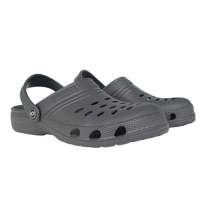 Charcoal - Front - Hot Tuna Mens Flat Clogs