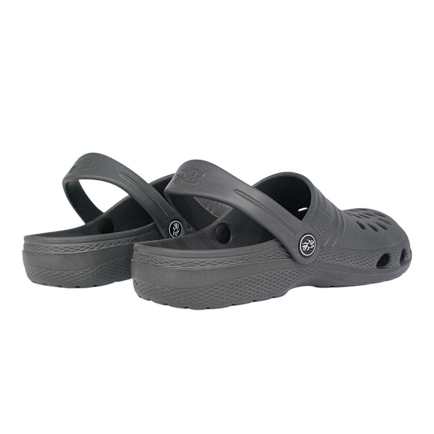 Charcoal - Back - Hot Tuna Mens Flat Clogs