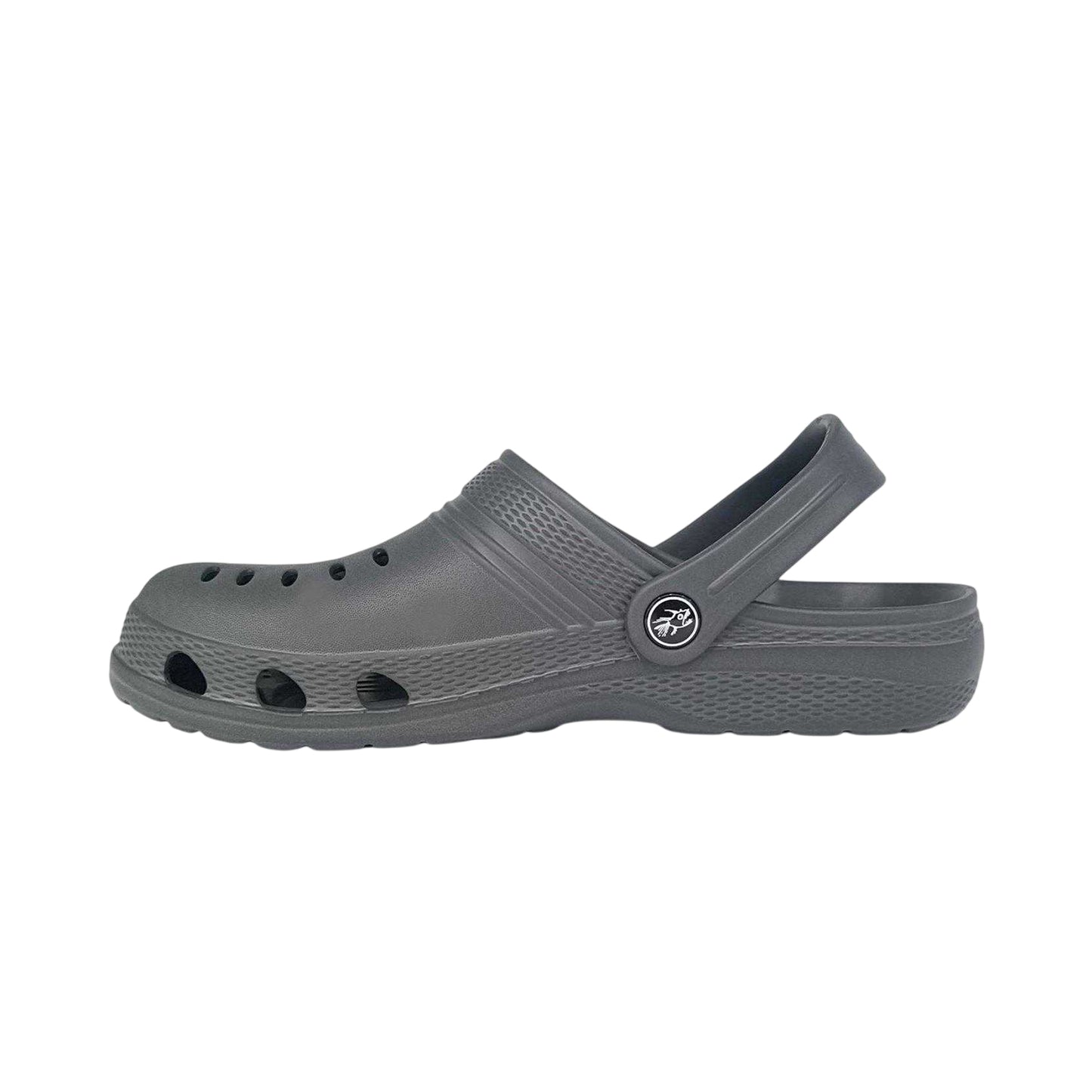Charcoal - Side - Hot Tuna Mens Flat Clogs
