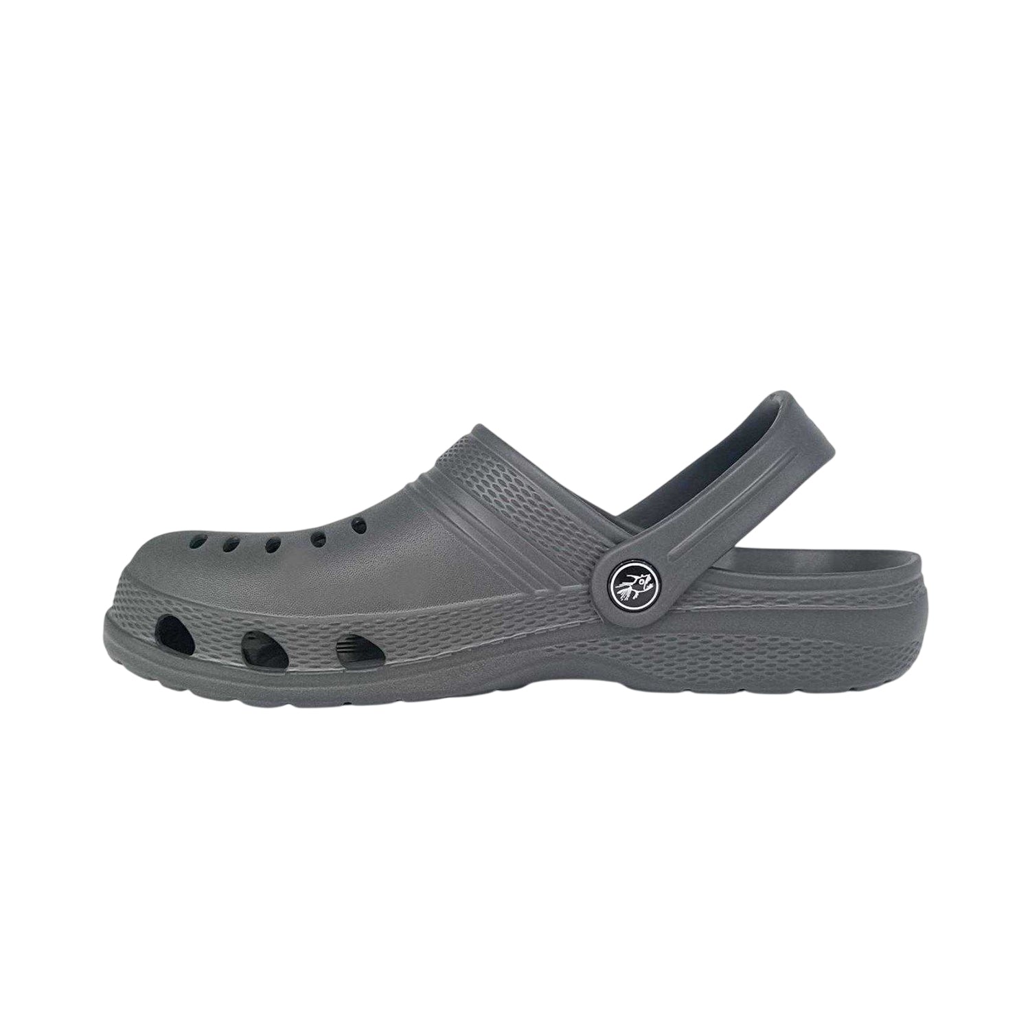 Charcoal - Side - Hot Tuna Mens Flat Clogs