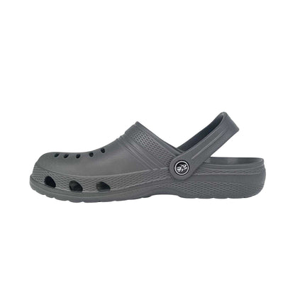 Charcoal - Side - Hot Tuna Mens Flat Clogs