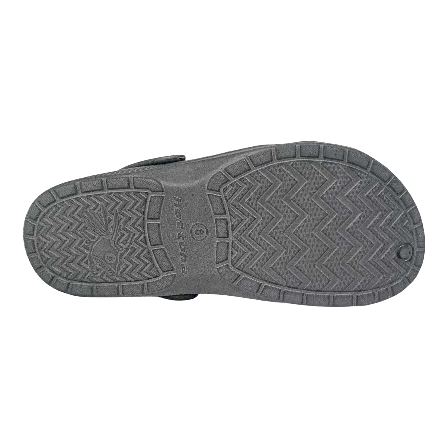 Charcoal - Pack Shot - Hot Tuna Mens Flat Clogs
