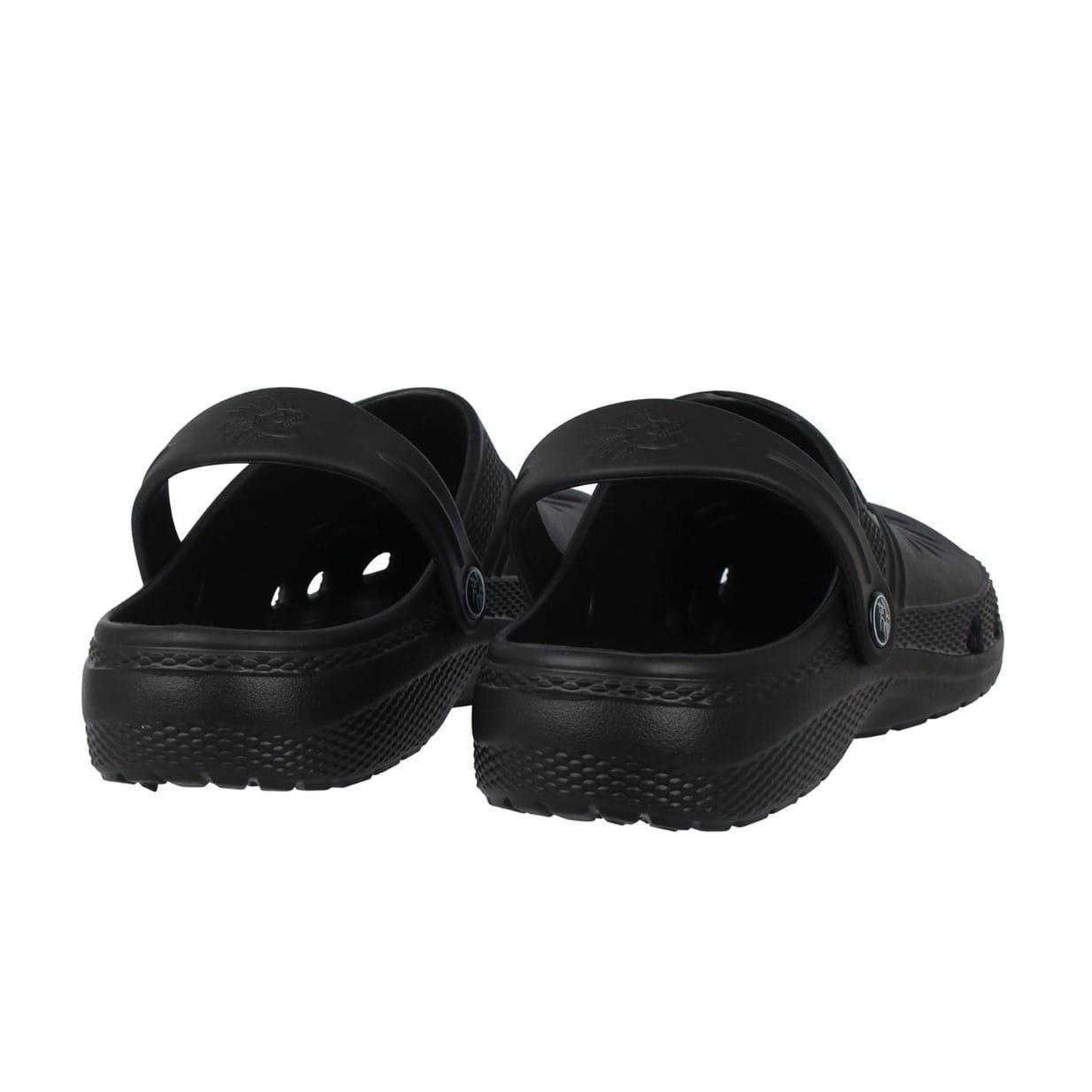 Black - Back - Hot Tuna Mens Flat Clogs