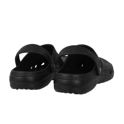 Black - Back - Hot Tuna Mens Flat Clogs
