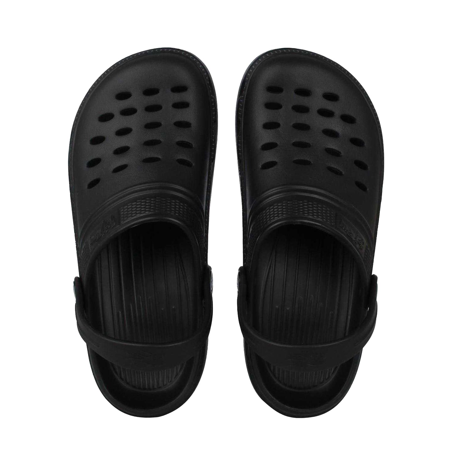 Black - Pack Shot - Hot Tuna Mens Flat Clogs
