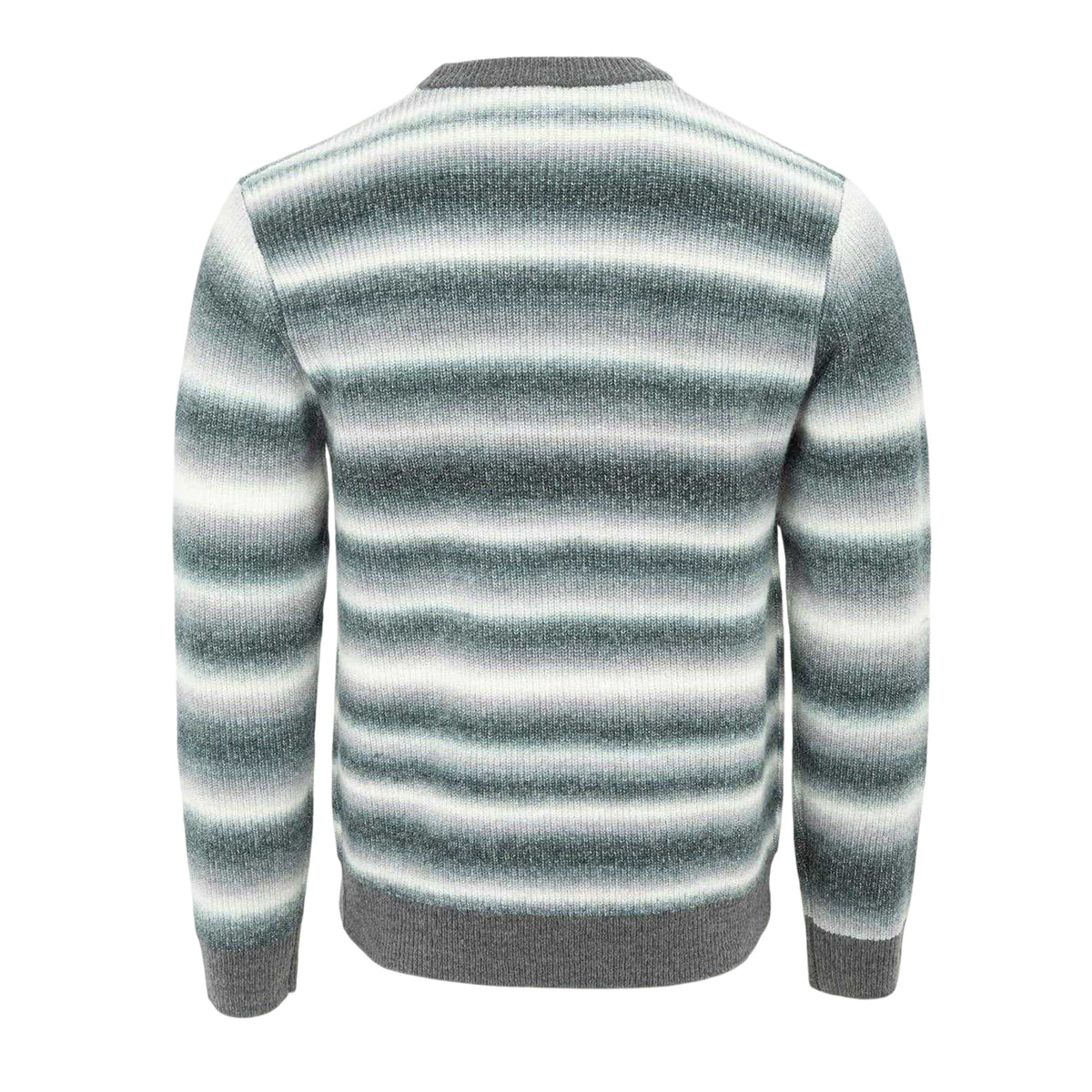 Grey-White - Back - SoulCal Mens Acrylic Jumper