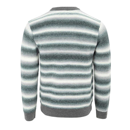Grey-White - Back - SoulCal Mens Acrylic Jumper