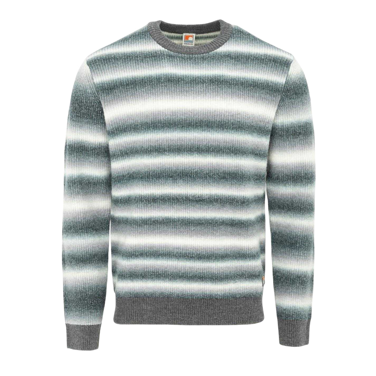 Grey-White - Front - SoulCal Mens Acrylic Jumper