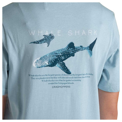 Sky Blue - Side - Craghoppers Childrens-Kids Ellis Whale Shark T-Shirt