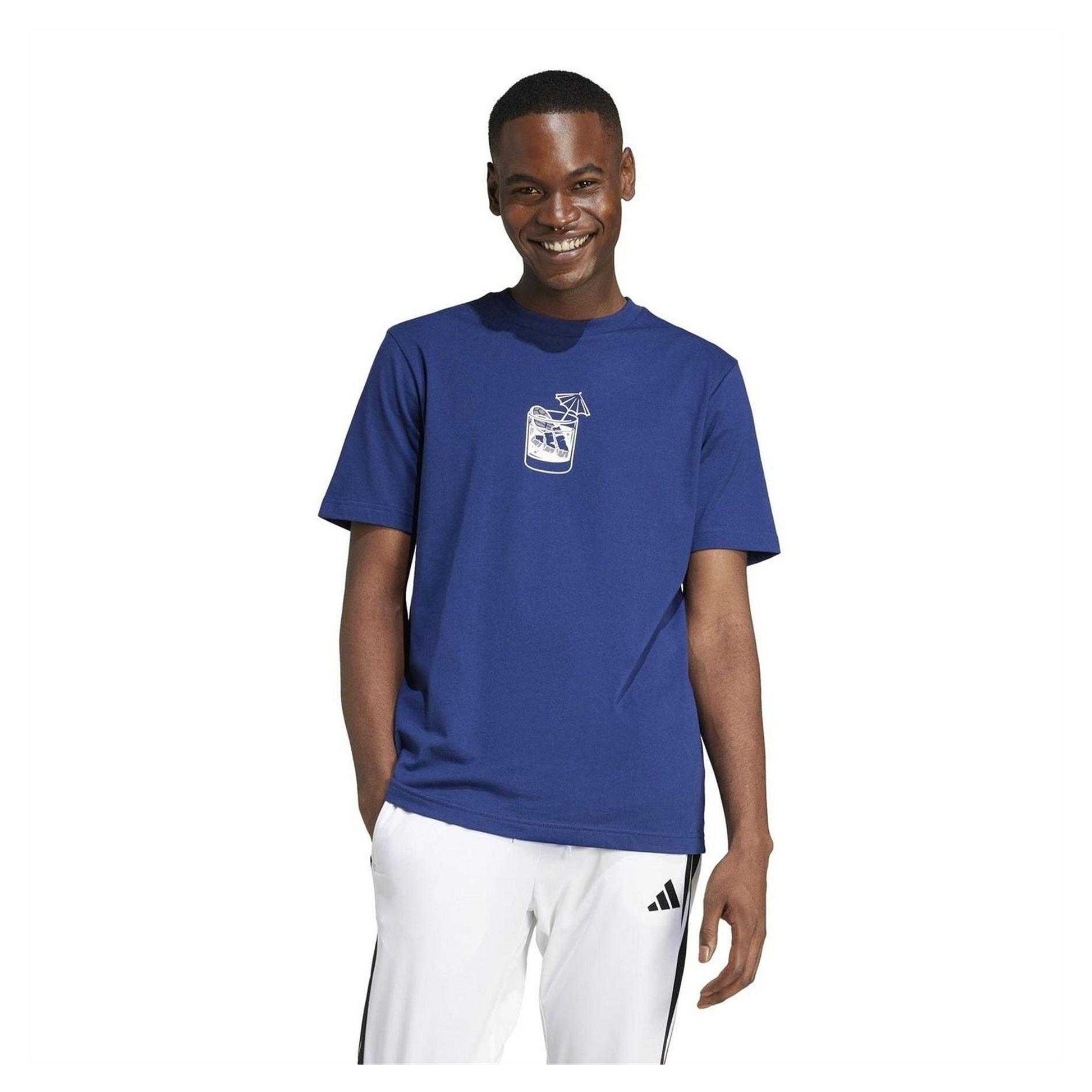 Blue - Side - Adidas Mens Cocktail T-Shirt