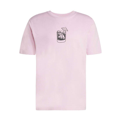 Pink - Front - Adidas Mens Cocktail T-Shirt