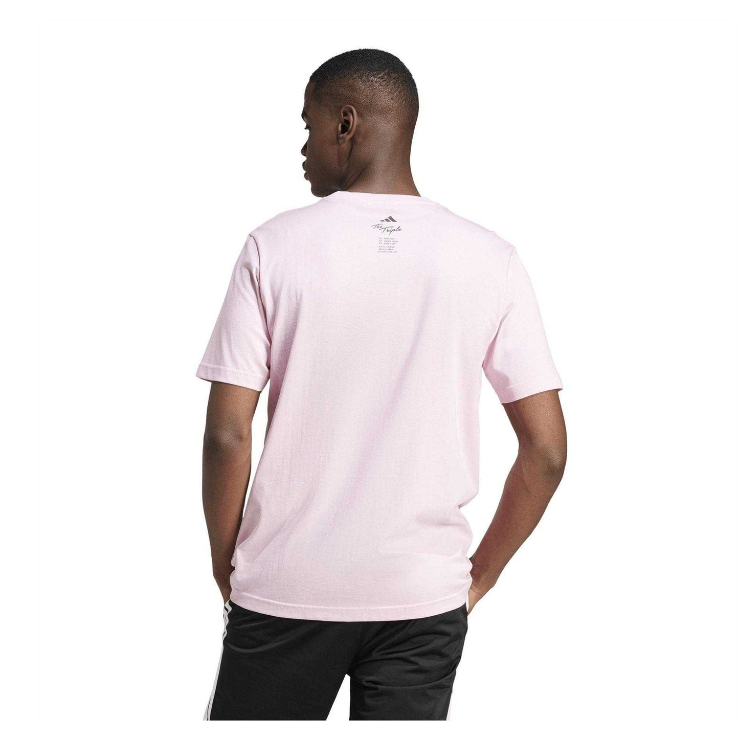 Pink - Back - Adidas Mens Cocktail T-Shirt