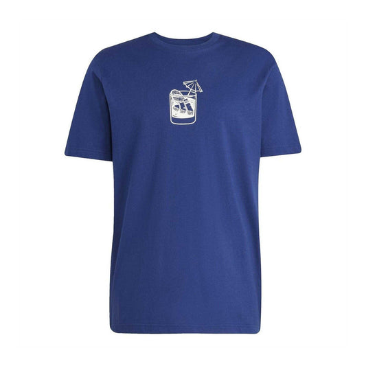 Blue - Front - Adidas Mens Cocktail T-Shirt