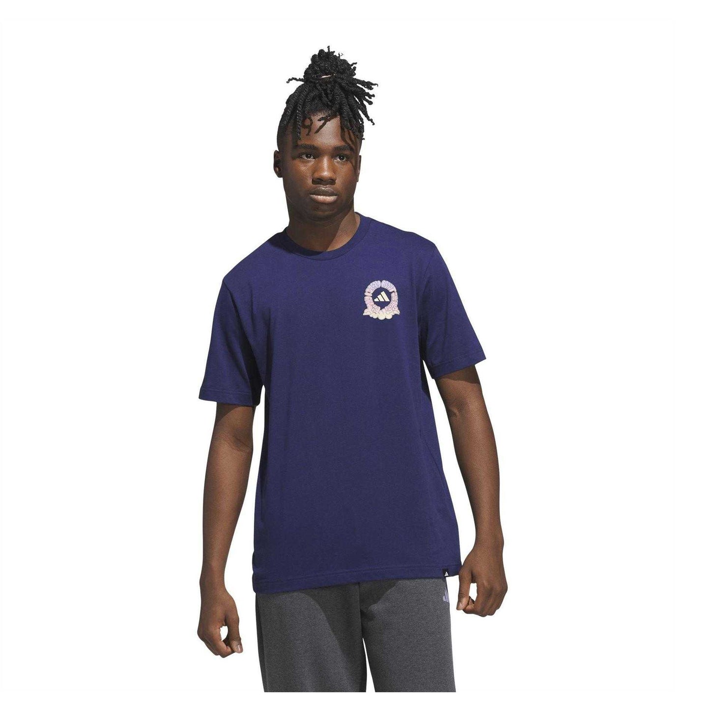 Dark Blue - Side - Adidas Mens Cityscape T-Shirt