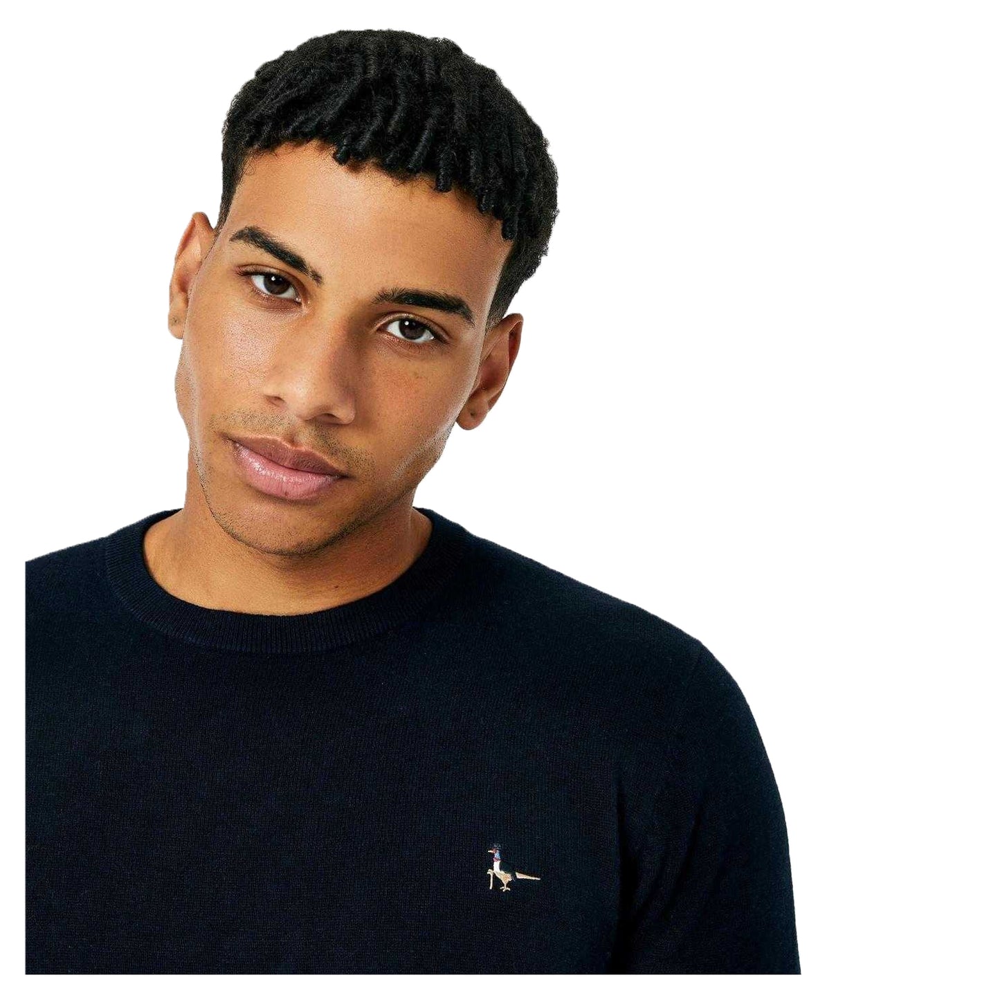 Navy - Side - Jack Wills Mens Seabourne Logo Crew Neck Jumper