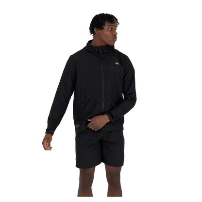 Black - Side - Peaceful Hooligan Mens Cannon Hooded Jacket