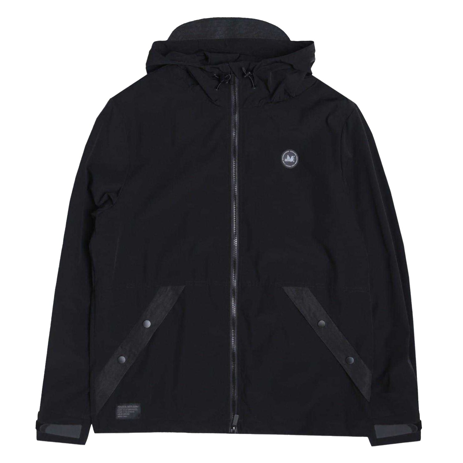 Black - Front - Peaceful Hooligan Mens Cannon Hooded Jacket