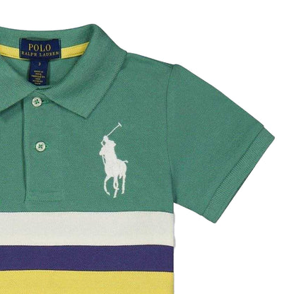 Fairway Green - Back - Ralph Lauren Boys Cotton Rugby Polo Shirt