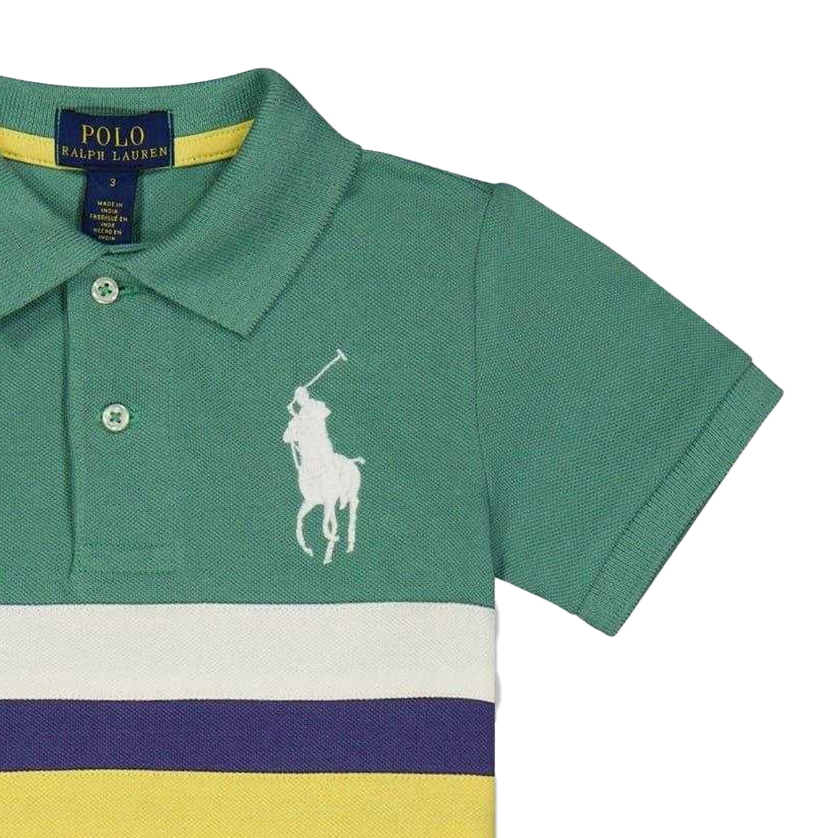 Fairway Green - Back - Ralph Lauren Boys Cotton Rugby Polo Shirt