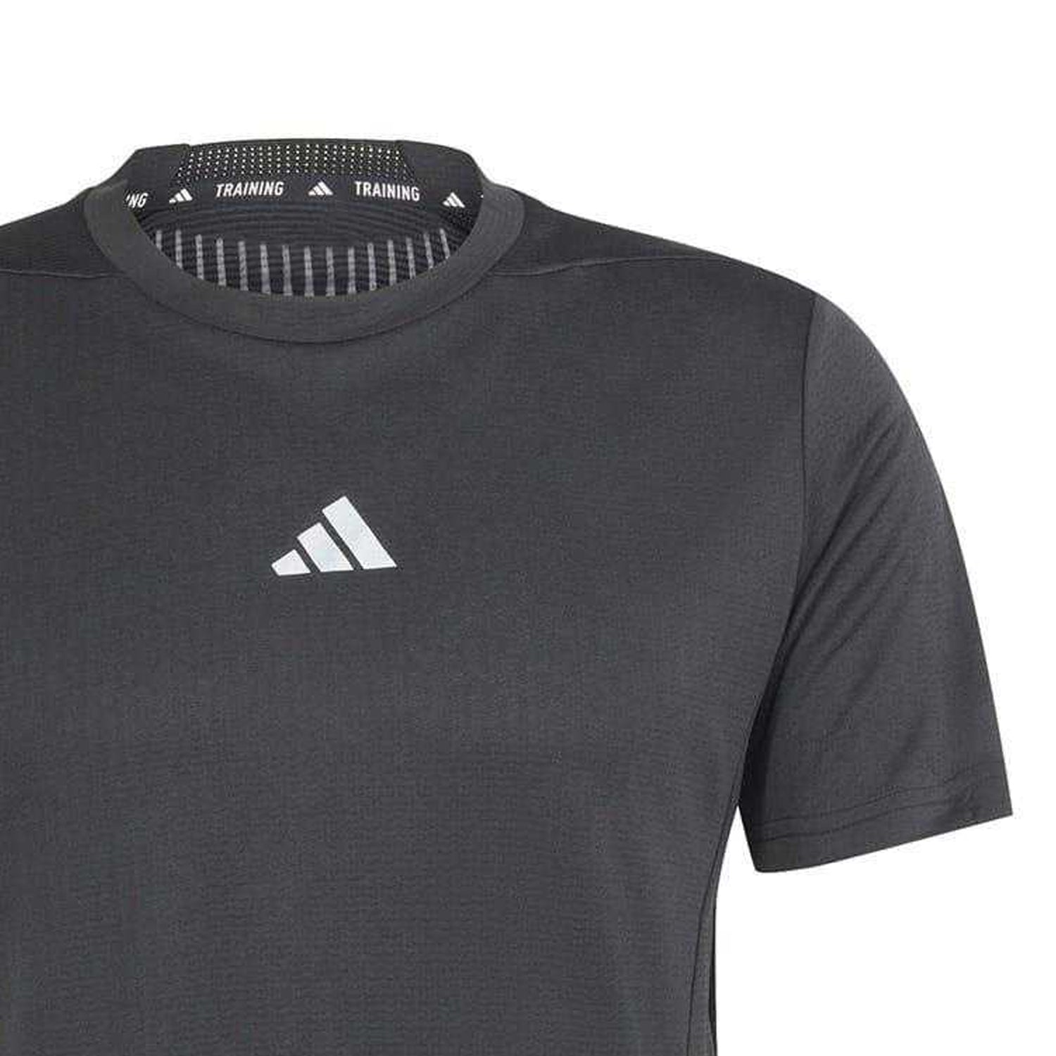 Black - Back - Adidas Mens HIIT Heat.Rdy Technology Crew Neck T-Shirt