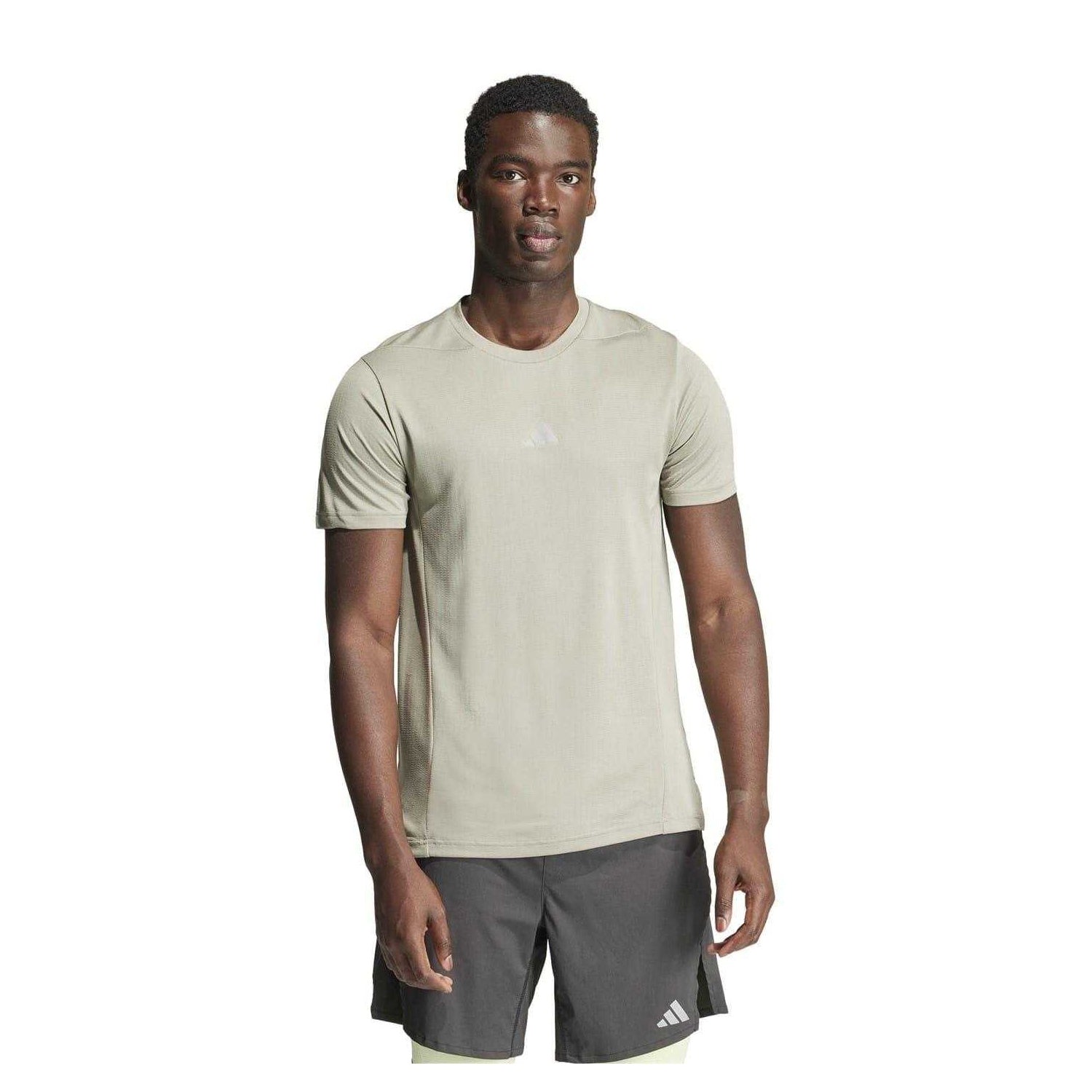Green - Back - Adidas Mens HIIT Heat.Rdy Technology Crew Neck T-Shirt