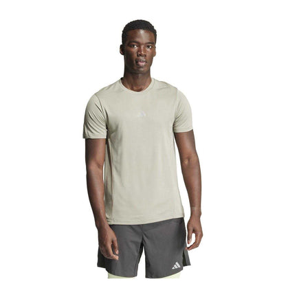 Green - Back - Adidas Mens HIIT Heat.Rdy Technology Crew Neck T-Shirt