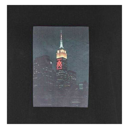 Black - Back - Armani Exchange Mens Skyline Cotton T-Shirt