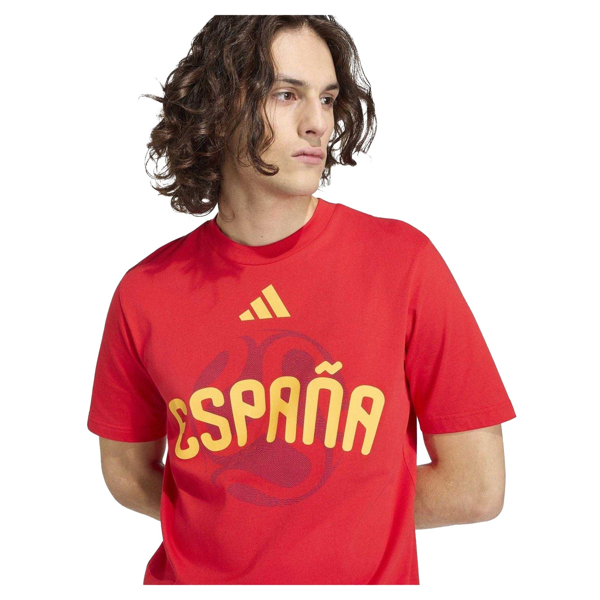 Vivid Red - Side - Adidas Mens Espana FIFA World Cup 26 T-Shirt