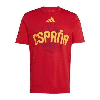 Vivid Red - Front - Adidas Mens Espana FIFA World Cup 26 T-Shirt