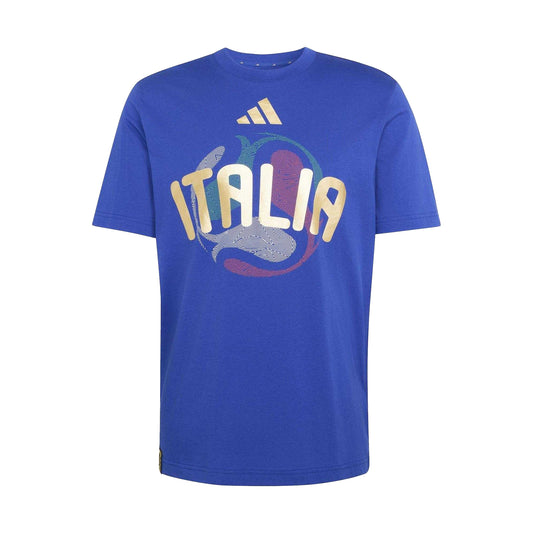 Bold Blue - Front - Adidas Mens Italia FIFA World Cup 26 T-Shirt