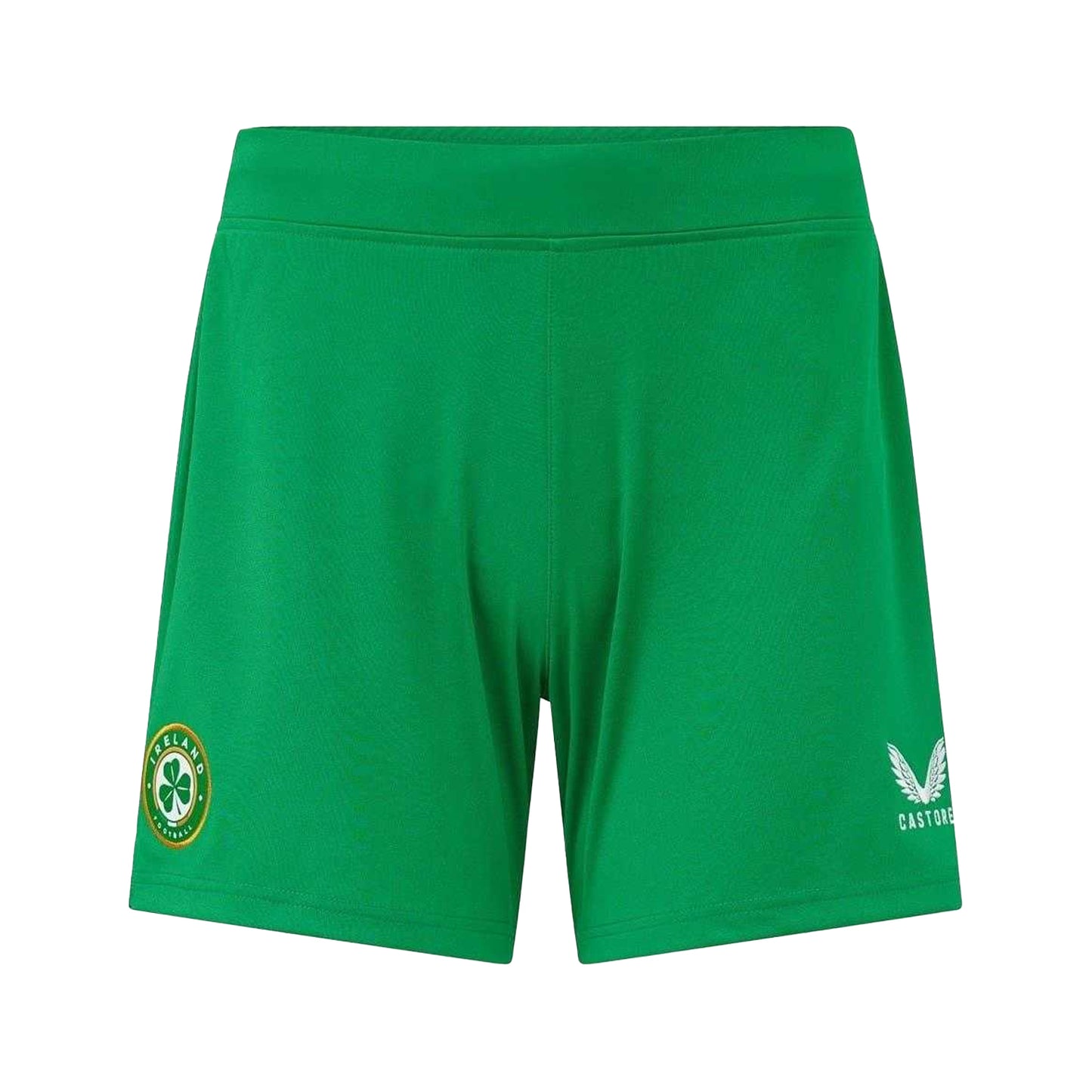 Jolly Green - Front - Castore Womens-Ladies 2022 Ireland Elasticated Football Shorts