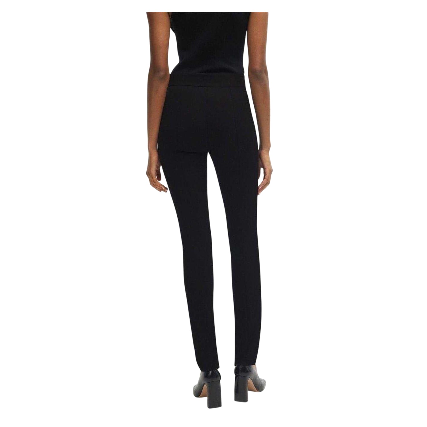 Black - Back - Boss Womens-Ladies Tukeva Slim Trousers