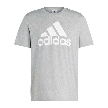 Grey - Front - Adidas Mens Big Logo T-Shirt