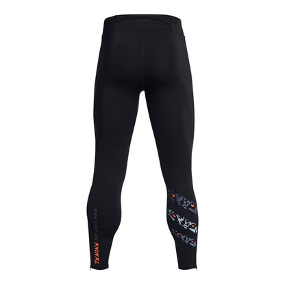 Black - Back - Under Armour Mens Run Like An Animal Leggings
