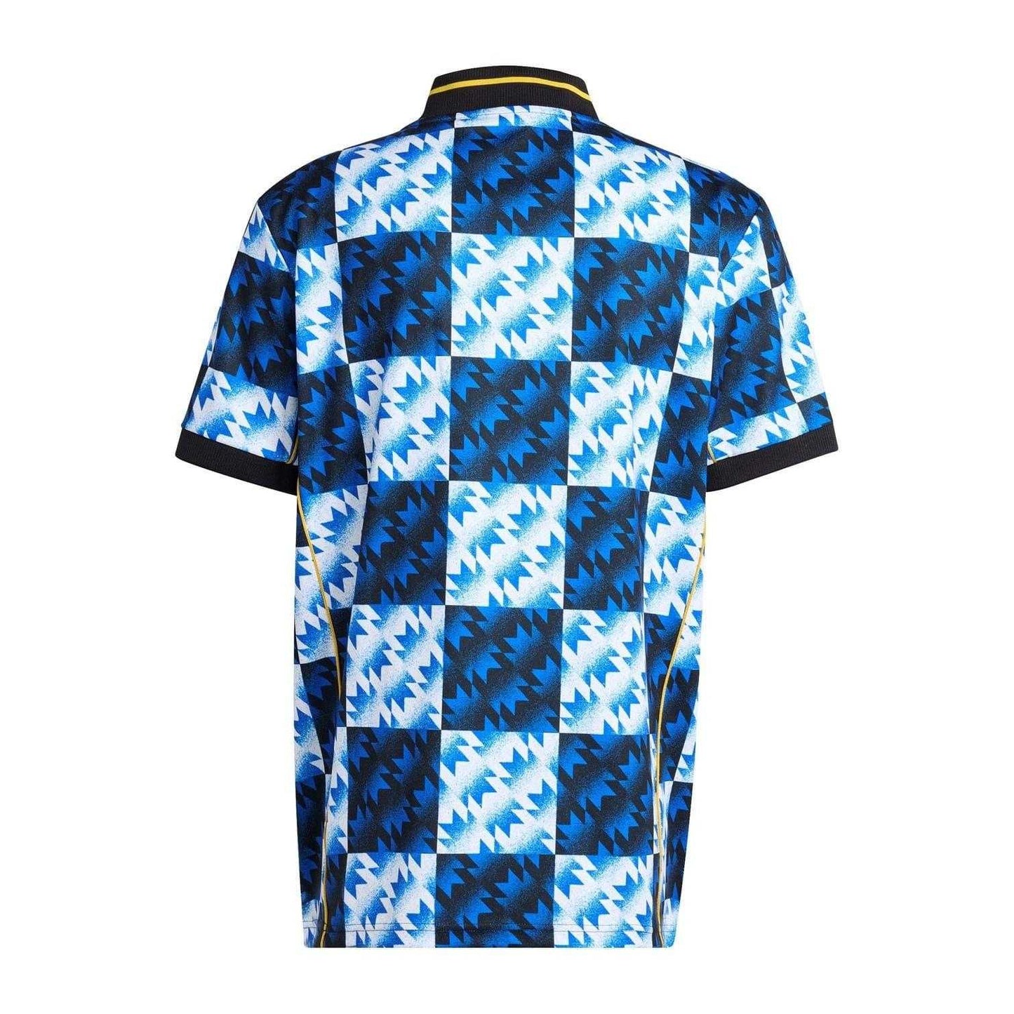 Black-White-Blue - Back - Manchester United FC Mens LFSTLR Adidas Shirt