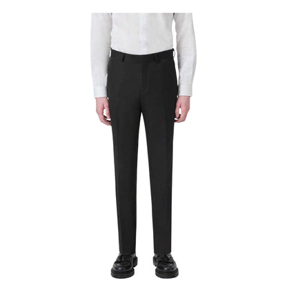 Black - Front - Twisted Tailor Mens Ellroy Skinny Formal Trousers