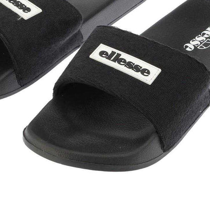 Black - Back - Ellesse Unisex Adult Laxxes Open Toe Sliders