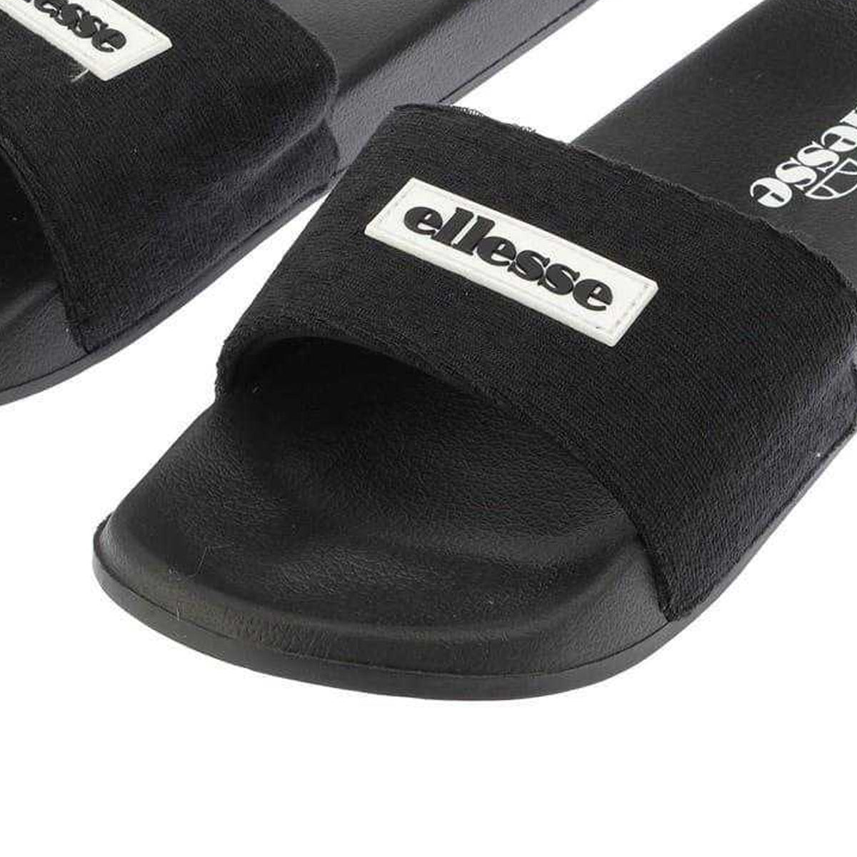 Black - Back - Ellesse Unisex Adult Laxxes Open Toe Sliders