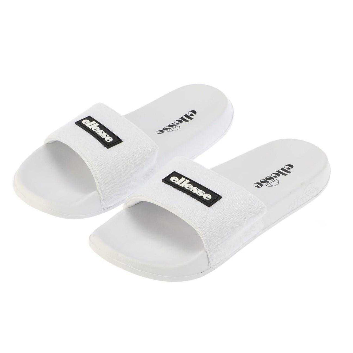 White - Front - Ellesse Unisex Adult Laxxes Open Toe Sliders