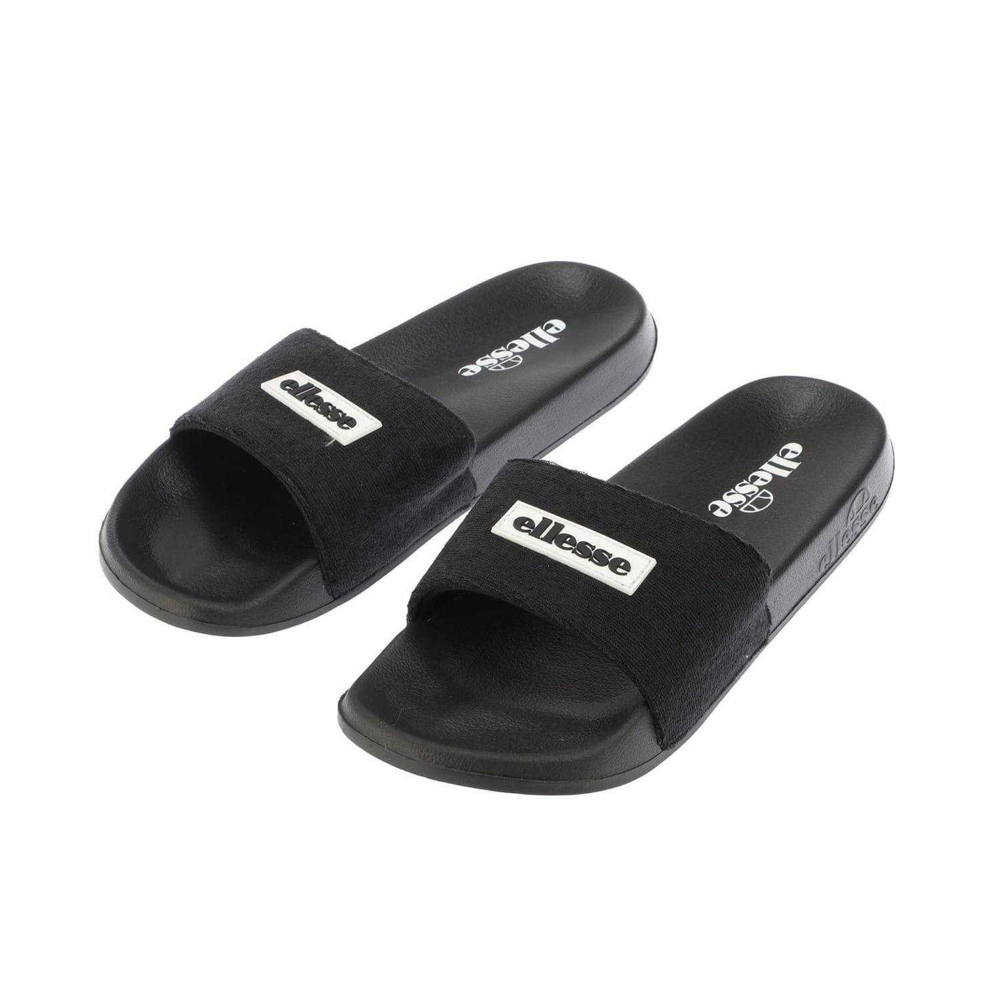 Black - Front - Ellesse Unisex Adult Laxxes Open Toe Sliders