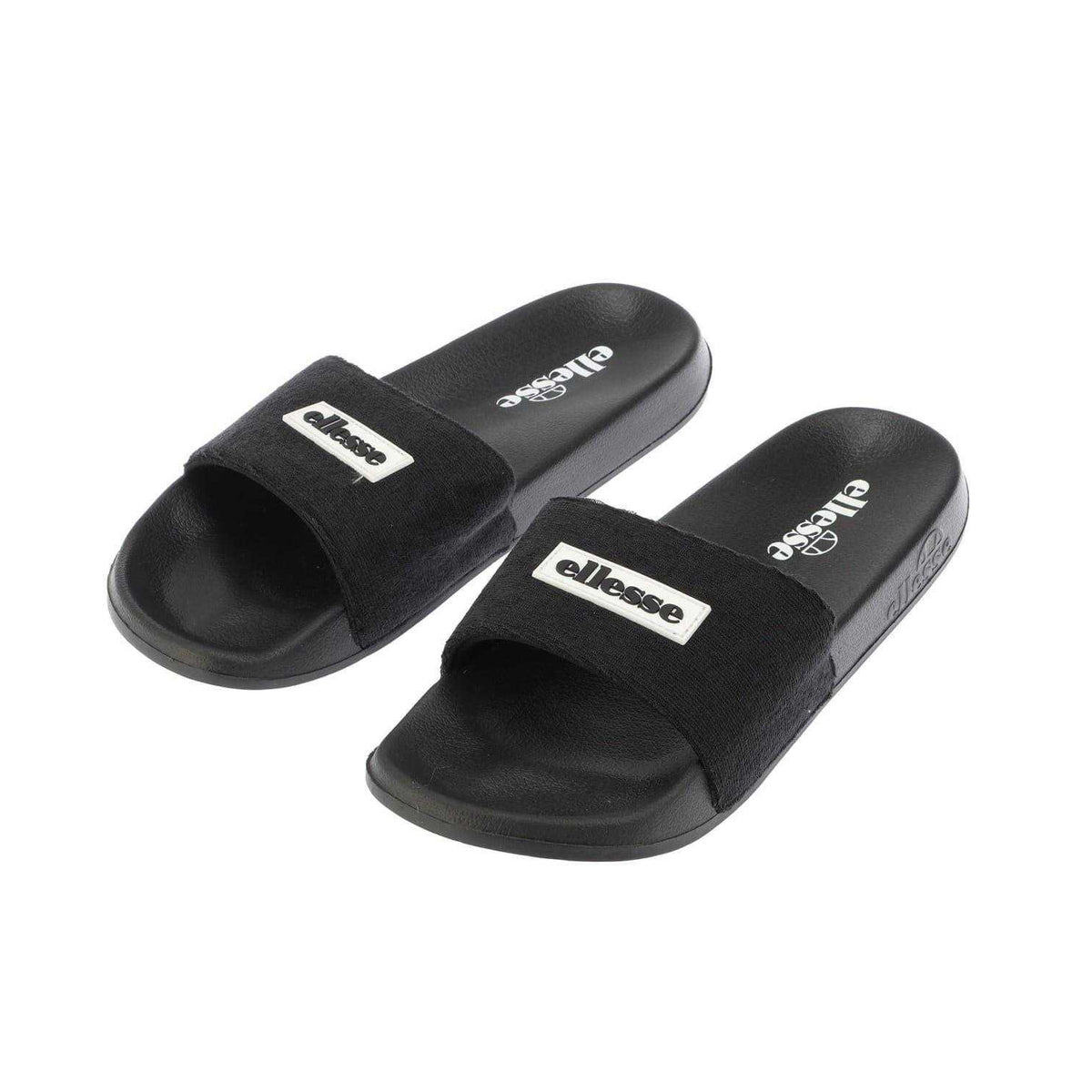 Black - Front - Ellesse Unisex Adult Laxxes Open Toe Sliders