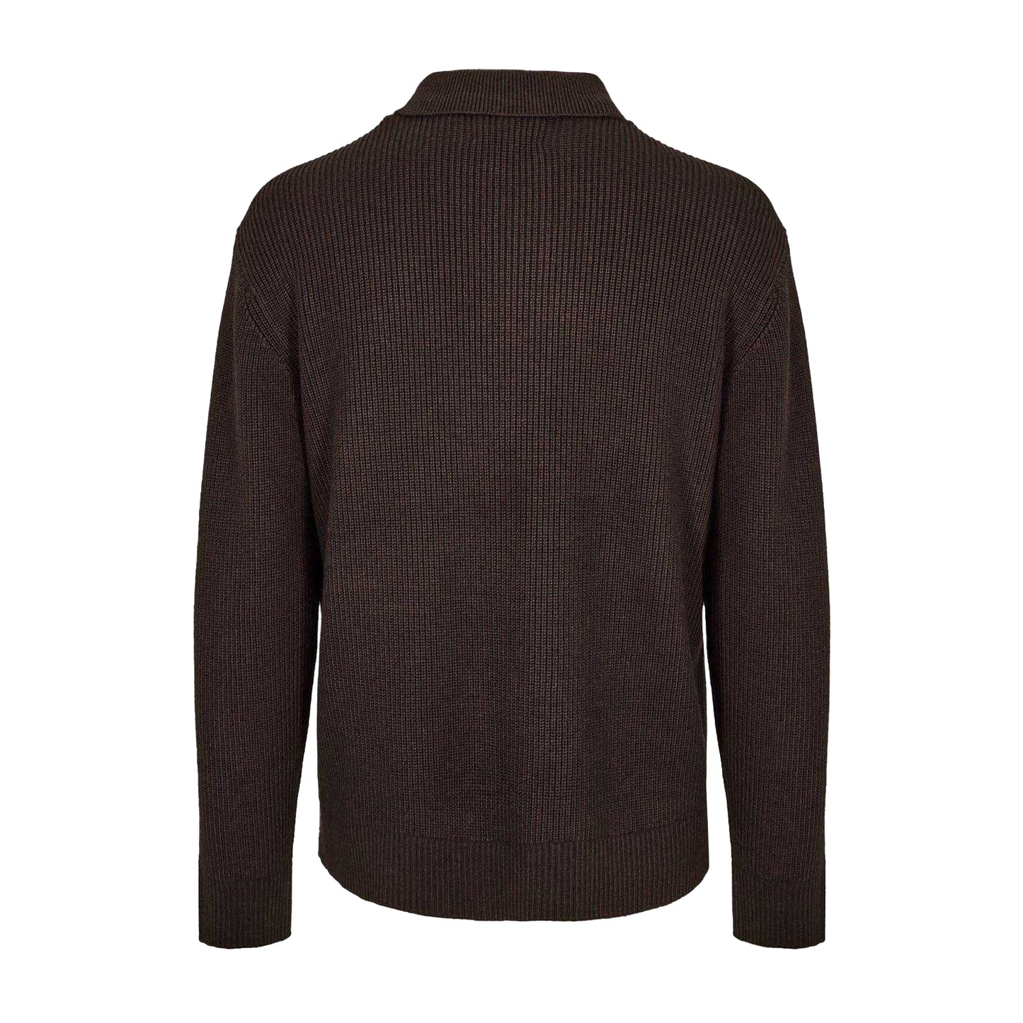 Black Coffee - Back - Jack Wills Mens Button Long-Sleeved Polo Shirt